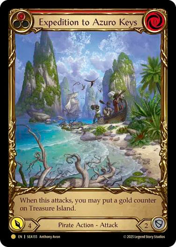Expedition to Azuro Keys (Treasure) [SEA155] (High Seas)  Cold Foil