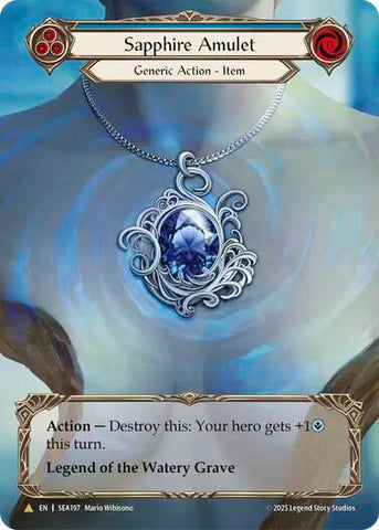 Sapphire Amulet (Treasure) [SEA197] (High Seas)  Cold Foil