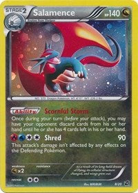 Salamence (8/20) (Cosmos Holo) (Blister Exclusive) (Black & White: Dragon Vault) [Theme Deck Exclusive]