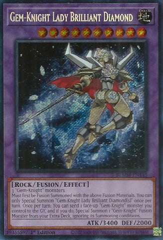 Gem-Knight Lady Brilliant Diamond [BLMM-EN145] Secret Rare
