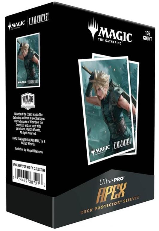 Ultra PRO: 105ct Standard Sleeves (APEX) - FINAL FANTASY: Cloud Strife