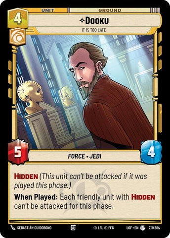 Dooku - It Is Too Late (211/264) (211/264) [Legends of the Force]
