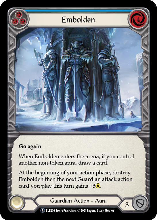 Embolden (Blue) [U-ELE208] (Tales of Aria Unlimited) Unlimited Rainbow Foil