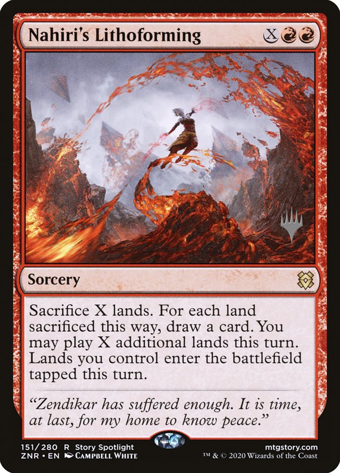 Nahiri's Lithoforming (Promo Pack) [Zendikar Rising Promo Pack]