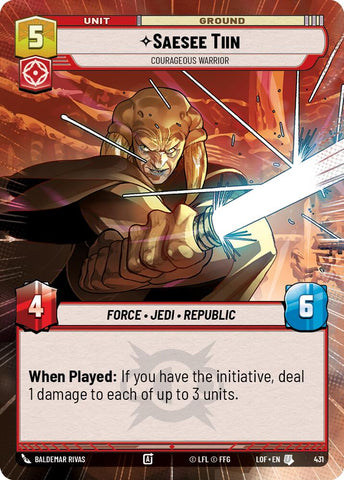 Saesee Tiin (431) - Courageous Warrior (Hyperspace) (431) [Legends of the Force]