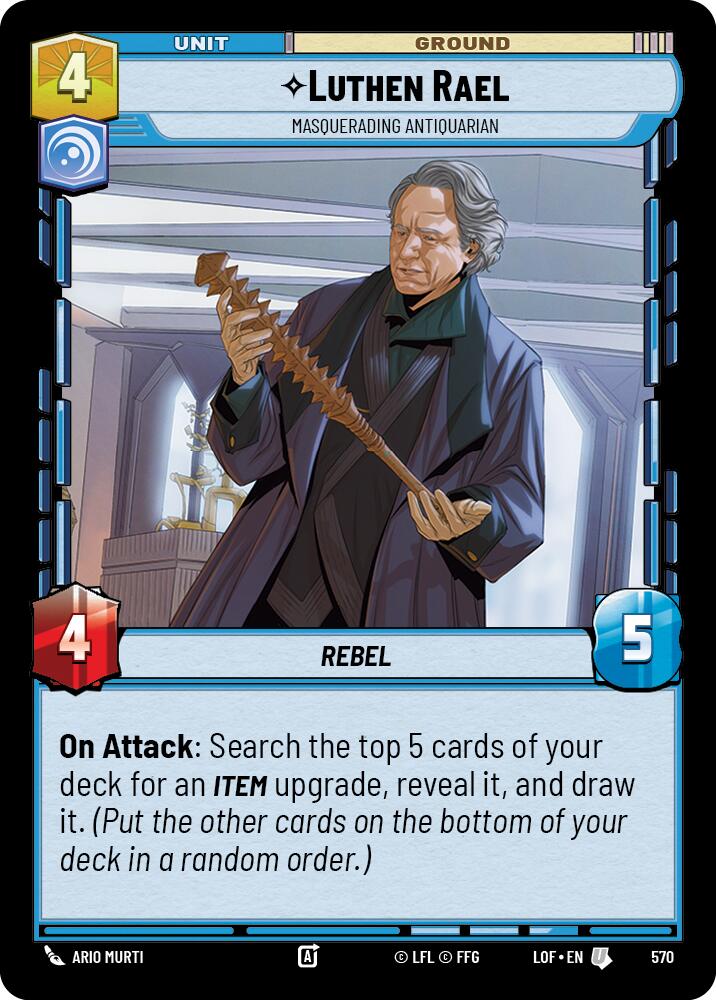 Luthen Rael (570) - Masquerading Antiquarian (Foil) (570) [Legends of the Force]