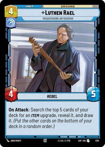 Luthen Rael (570) - Masquerading Antiquarian (Foil) (570) [Legends of the Force]
