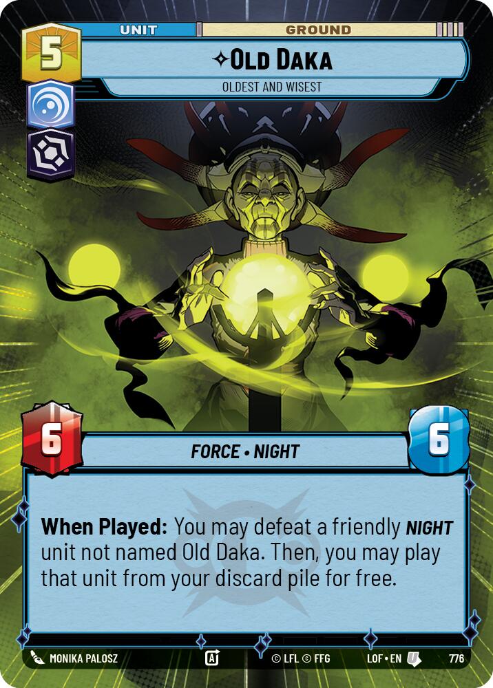 Old Daka (776) - Oldest and Wisest (Hyperspace Foil) (776) [Legends of the Force]