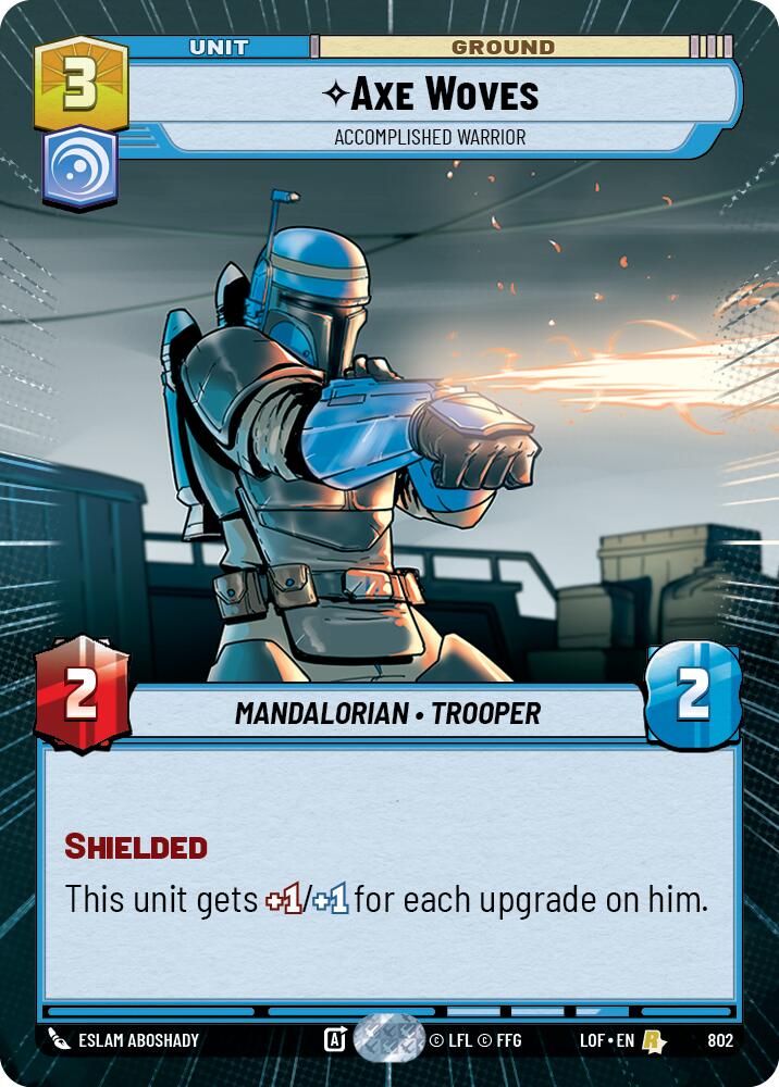 Axe Woves (802) - Accomplished Warrior (Hyperspace Foil) (802) [Legends of the Force]