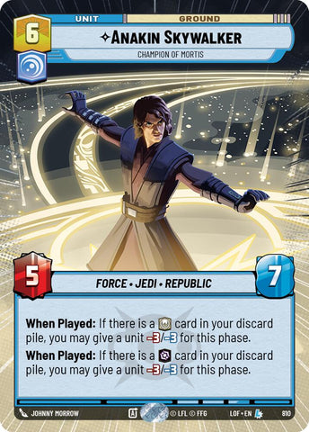 Anakin Skywalker - Champion of Mortis (810) (Hyperspace Foil) (810) [Legends of the Force]