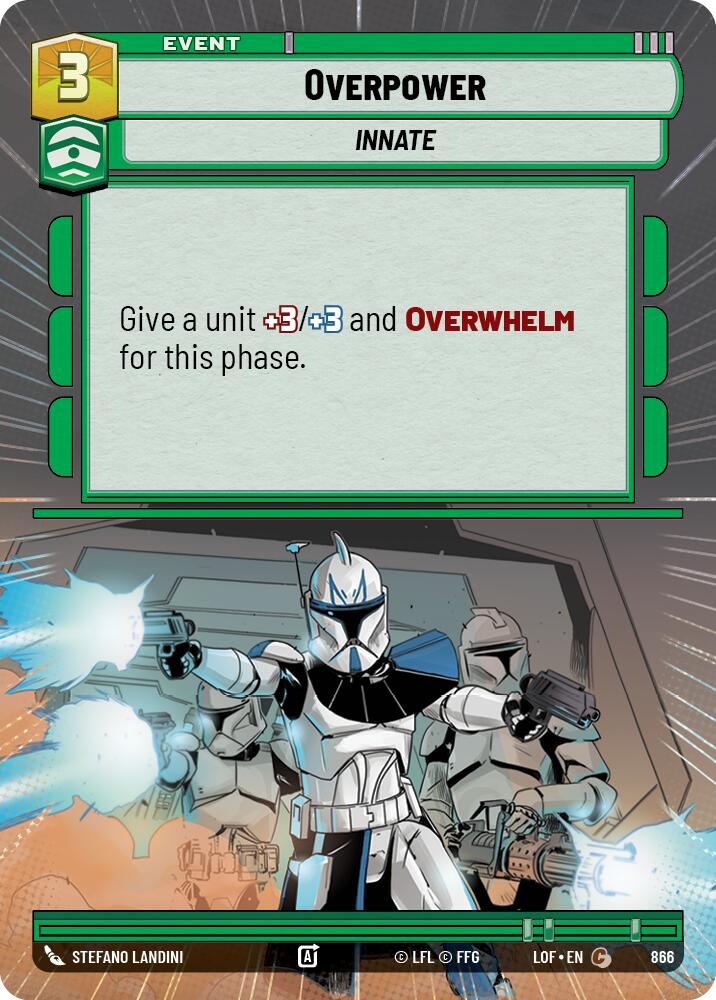 Overpower (866) (Hyperspace Foil) (866) [Legends of the Force]