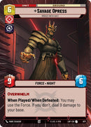 Savage Opress (877) - Imbued With Hate (Hyperspace Foil) (877) [Legends of the Force]