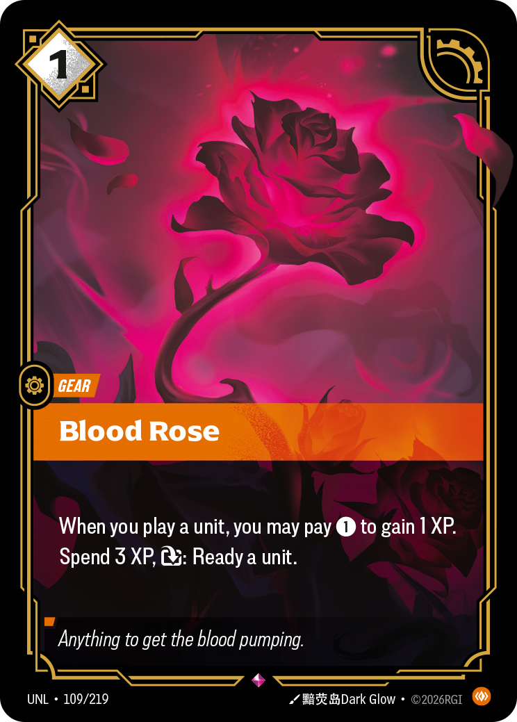 front of card Blood Rose [Unleashed] 109/219