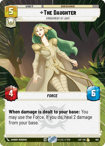 The Daughter (992) - Embodiment of Light (Hyperspace Foil) (992) [Legends of the Force]
