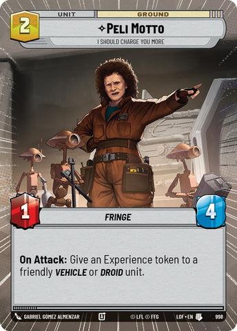 Peli Motto (998) - I Should Charge You More (Hyperspace Foil) (998) [Legends of the Force]