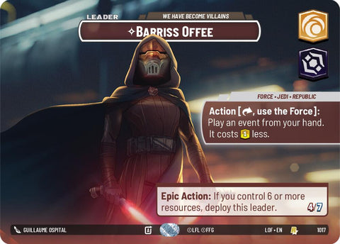 Barriss Offee - We Have Become Villains (1017) (Showcase) (1017) [Legends of the Force]