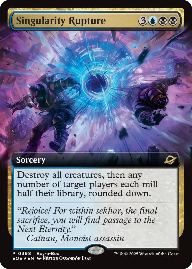 Singularity Rupture (Extended Art) (Buy-A-Box) [Edge of Eternities Promos]