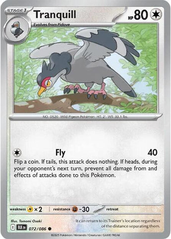 Tranquill (072/086) [Scarlet & Violet: Black Bolt]