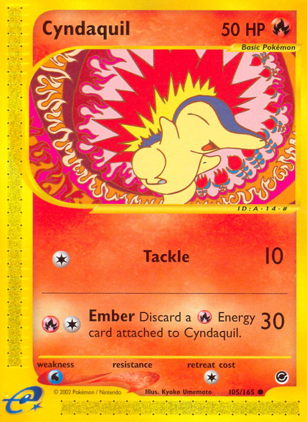 Cyndaquil (105/165) [Expedition: E-Card Base Set]