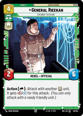 General Rieekan (36/104) - Stalwart Tactician (36/104) [Intro Battle: Hoth]