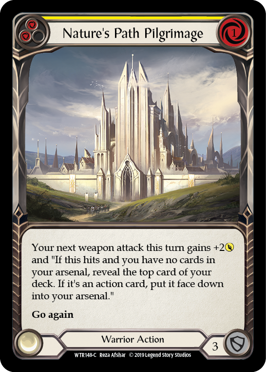 Nature's Path Pilgrimage (Yellow) [WTR148-C] (Welcome to Rathe) Alpha Print Rainbow Foil