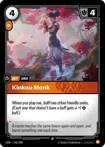 front of card Kinkou Monk [Origins] #141