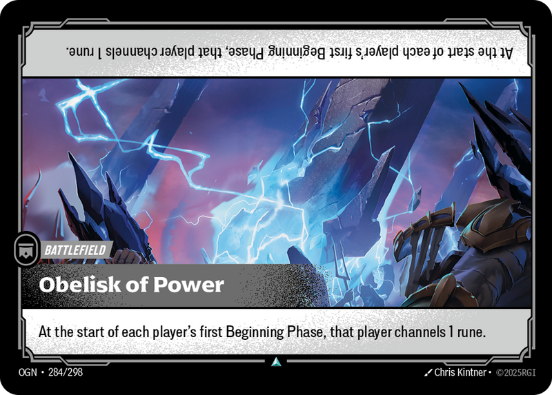 front of card Obelisk of Power [Origins]