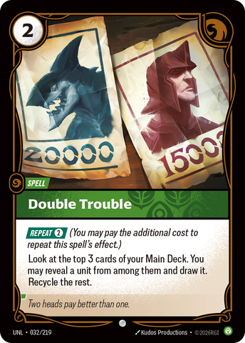 front of card Double Trouble [Unleashed] 032/219