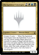 The Egotistical Velociraptor [Unknown Event Promo Sticker Cards]