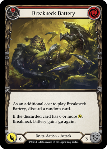 Breakneck Battery (Red) [WTR011-R] (Welcome to Rathe) Alpha Print Rainbow Foil