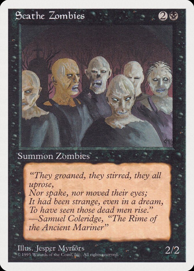Scathe Zombies (1995 Reprint) [Rivals Quick Start Set]