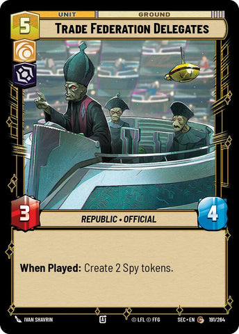 Trade Federation Delegates (191/264) (191/264) [Secrets of Power]