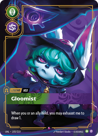 front of card Vex, Gloomist [Unleashed] 193/219