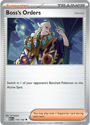 Boss's Orders (114/132) (Ghetsis) [Mega Evolution: Base Set]