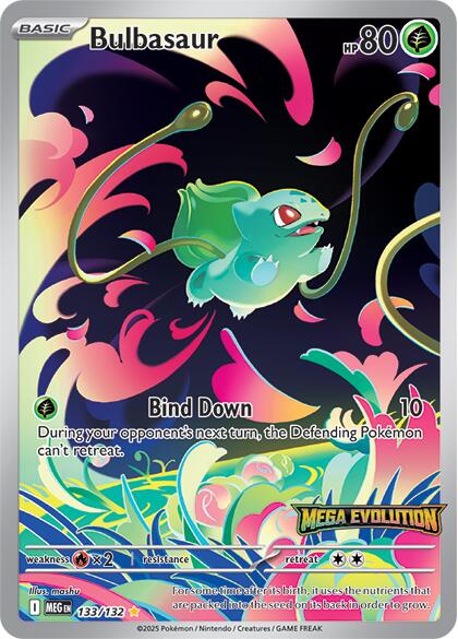 Bulbasaur (133/132) (Mega Evolution Stamp) [Promos]