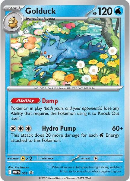 Golduck (008) [Mega Evolutions: Black Star Promos]