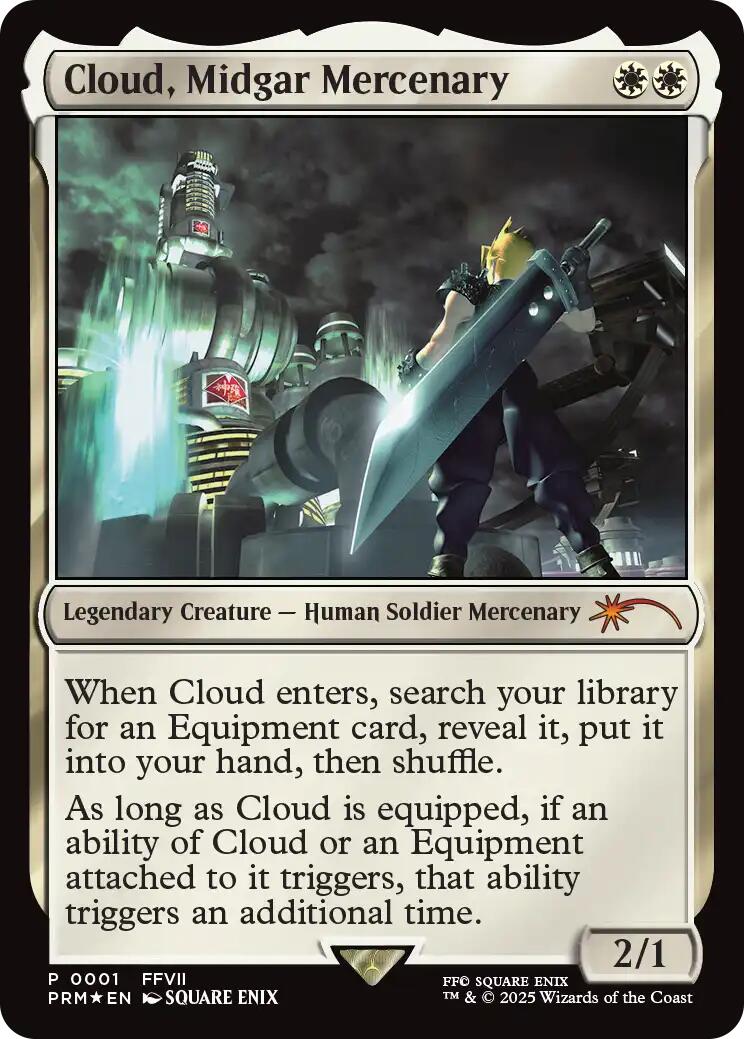 Cloud, Midgar Mercenary (Borderless) [Final Fantasy Promos]