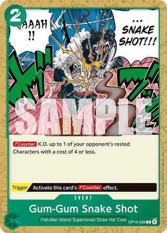 Gum-Gum Snake Shot [Carrying On His Will]