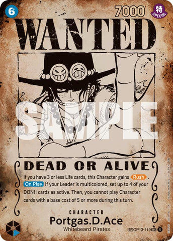 Portgas.D.Ace (Wanted Poster) [Carrying On His Will]