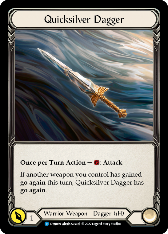 Quicksilver Dagger [DYN069] (Dynasty) Rainbow Foil