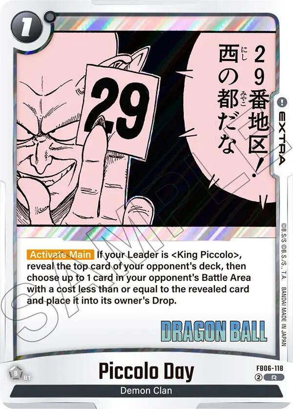 Piccolo Day [Manga Booster 02]