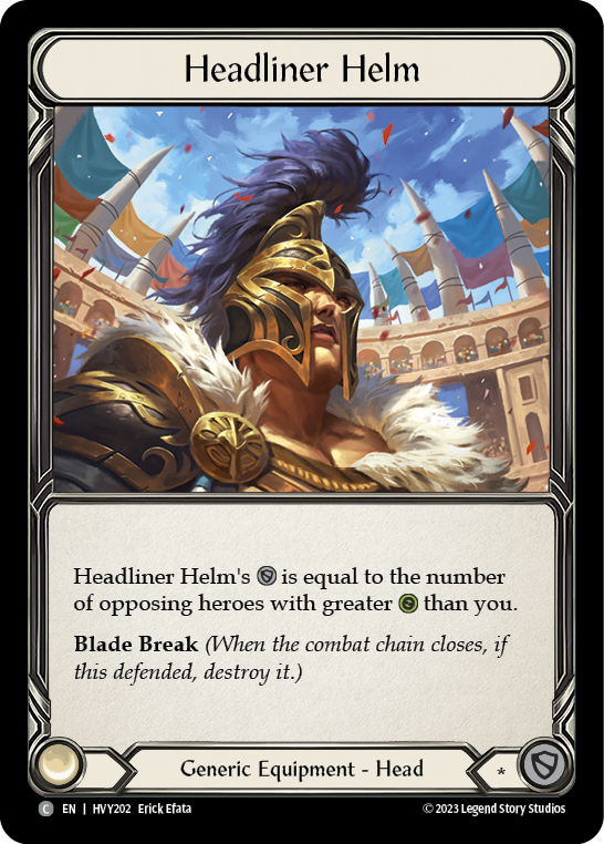 Headliner Helm [HVY202] (Heavy Hitters) Cold Foil