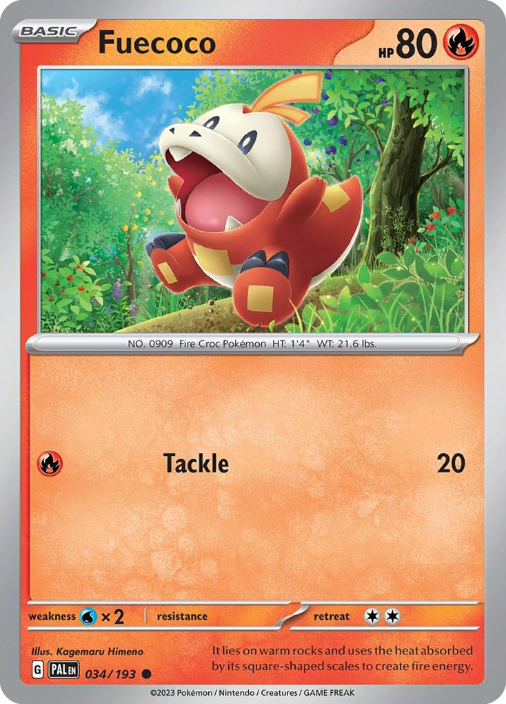 Fuecoco (034/193) (Scarlet & Violet: Paldea Evolved) [Theme Deck Exclusive]
