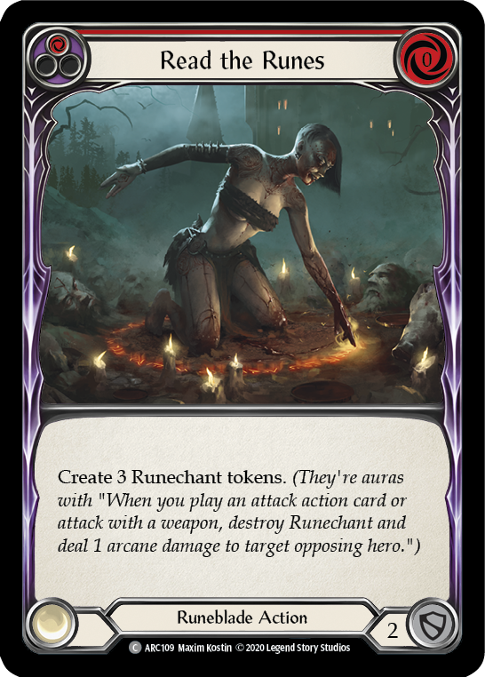 Read the Runes (Red) [U-ARC109] (Arcane Rising Unlimited) Unlimited Normal