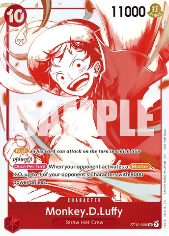 Monkey.D.Luffy (ST10-006) (3rd Anniversary Treasure Campaign Pack) [One Piece Promotion Cards]