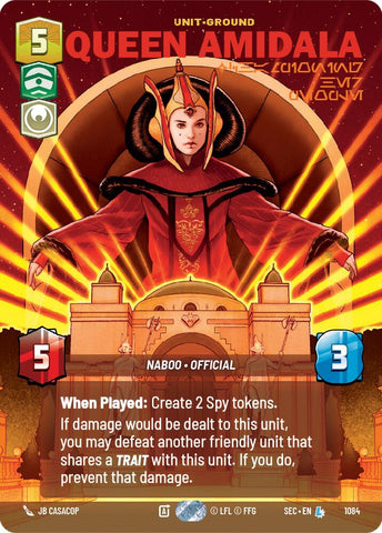 Queen Amidala - Championing Her People (Prestige Foil) (1084) (1084) [Secrets of Power]