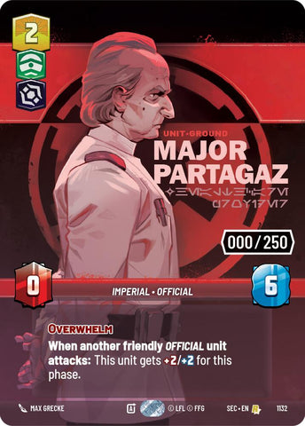 Major Partagaz - Healthcare Provider (Serialized) (1132) (1132) [Secrets of Power]