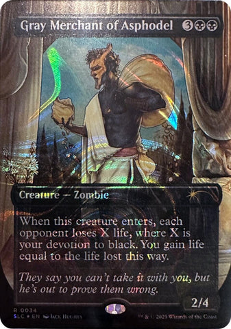 Gray Merchant of Asphodel (0034) (Halo Foil) [Secret Lair Countdown Kit]