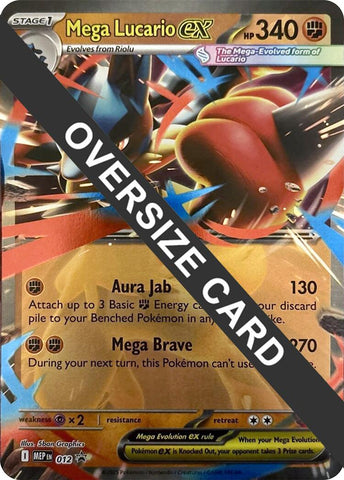 Mega Lucario ex (012) (Jumbo Card) [Mega Evolutions: Black Star Promos]