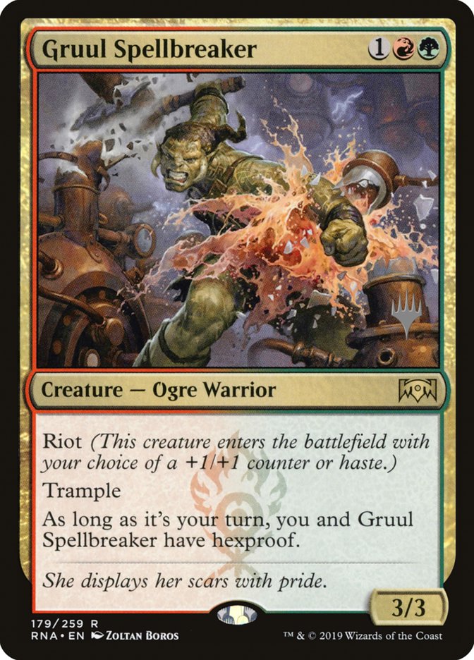 Gruul Spellbreaker (Promo Pack) [Ravnica Allegiance Promo Pack]